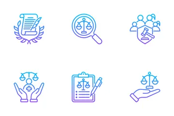 Ley y Legal Paquete de Iconos
