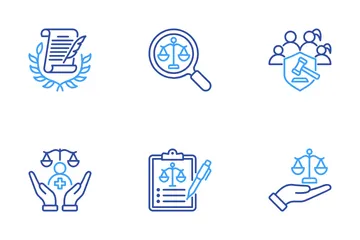 Ley y Legal Paquete de Iconos