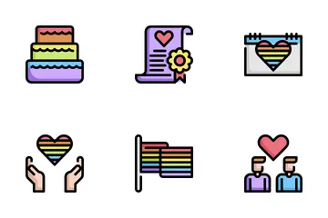 LGBT And Decoration Icon Pack