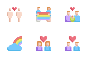 LGBT And Decoration Icon Pack