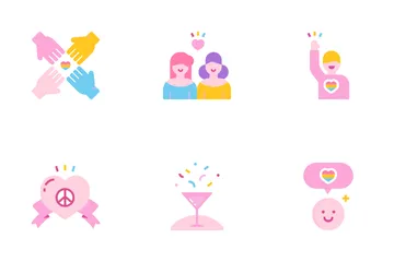 Appartamento LGBT - Orgoglio dell'arcobaleno Icon Pack