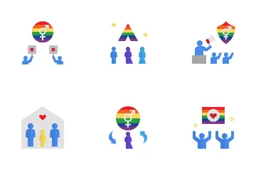 LGBTQ-Gemeinschaft Symbolpack