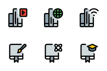 Library And Literature Icon Pack