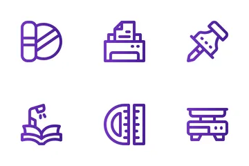 Library And Science Icon Pack