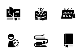 Library Process Icon Pack