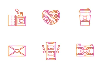 Liebe und Süße Symbolpack