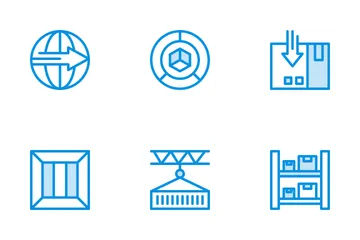 Lieferung und Logistik Symbolpack