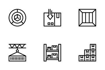Lieferung und Logistik Symbolpack