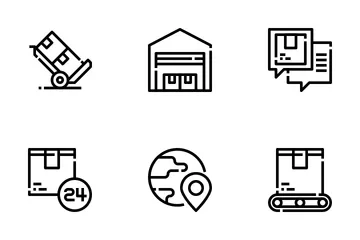 Lieferung und Logistik Symbolpack