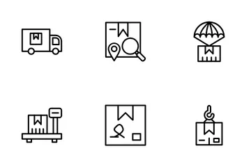 Lieferung und Logistik Symbolpack
