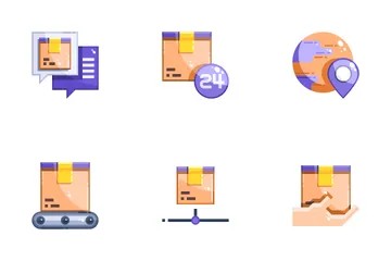 Lieferung und Logistik Symbolpack