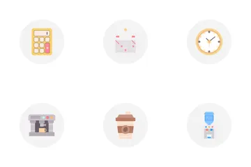 Lieu de travail Icon Pack