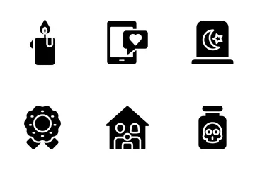 Life Evolution And Death Icon Pack