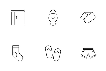 Lifestyle Fashion Set Icon Pack