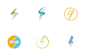 Lightning Symbol Icon Pack