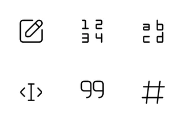 Dactylographie Pack d'Icônes