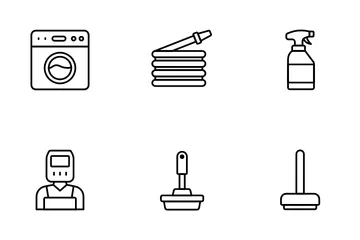 Serviço de limpeza Icon Pack