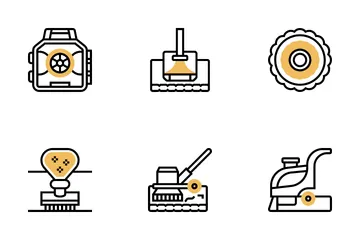 Limpieza de alfombra Paquete de Iconos