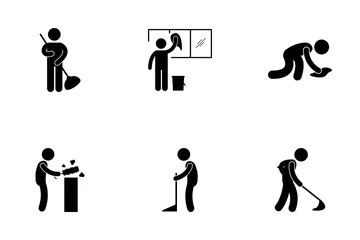 Limpieza de la casa Paquete de Iconos