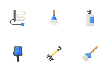 Limpieza de la casa Paquete de Iconos
