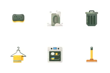Limpieza de la casa Paquete de Iconos