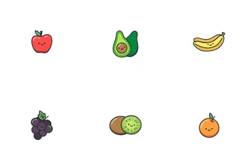 Frutas lindas Paquete de Iconos