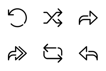 Line Arrow Icon Pack