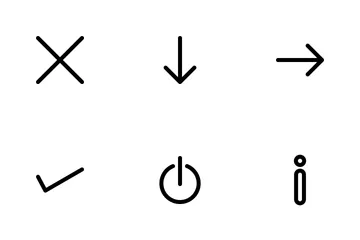 Línea de flechas Paquete de Iconos