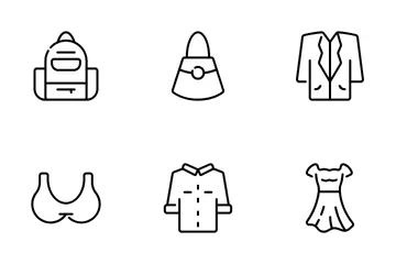 Línea de moda V.2 Paquete de Iconos