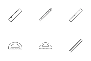 Linha da Régua Pacote de Ícones