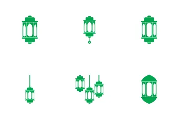 Linterna Ramadán Paquete de Iconos