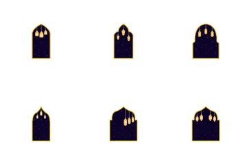 Linterna de Ramadán Paquete de Iconos