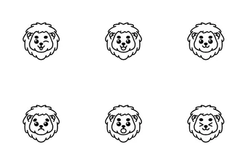 Lion Emoji Icon Pack