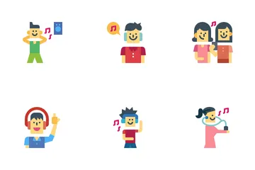 Listening Music Icon Pack