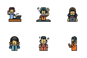 Listening Music Icon Pack