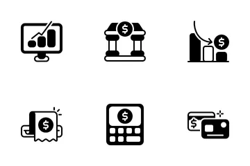 Littératie financière Icon Pack