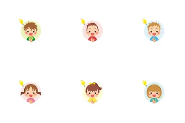 Little Kids Who Spark Ideas Icon Pack
