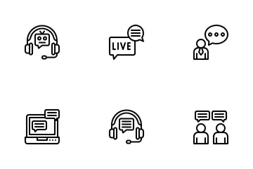 Live Chat Support Icon Pack