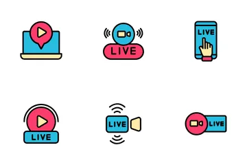 Live Streaming Icon Pack