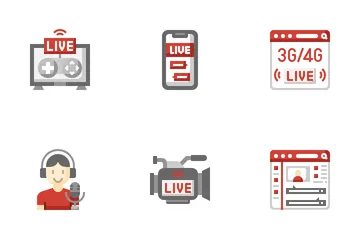 Live Streaming Icon Pack