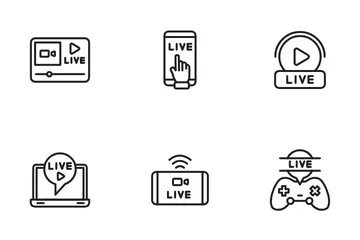 Live Streaming Icon Pack