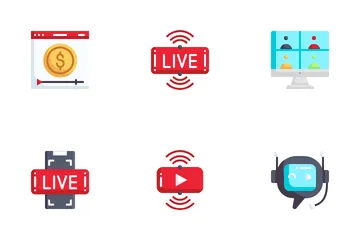 Live Streaming Icon Pack