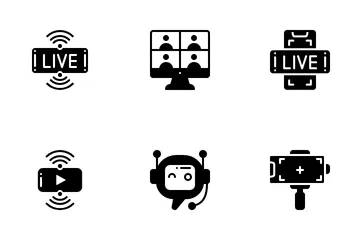 Live Streaming Icon Pack