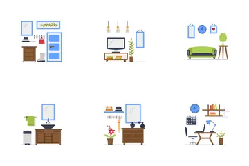 Livingroom And Bedroom Icon Pack