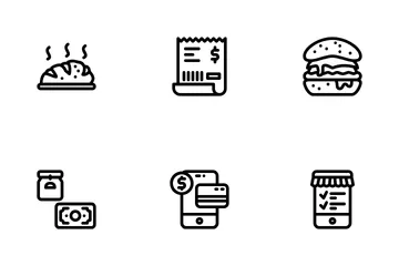Livraison de nourriture Pack d'Icônes