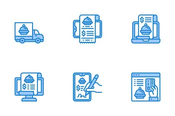 Livraison de nourriture Pack d'Icônes