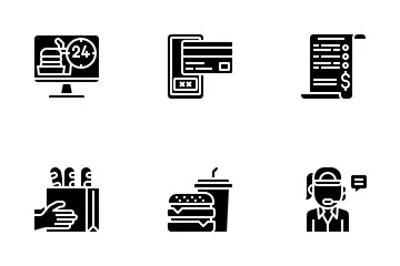 Livraison de nourriture Pack d'Icônes