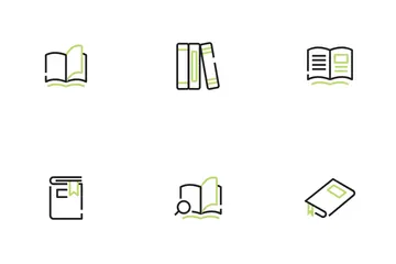Livros da escola Pacote de Ícones