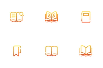 Livros da escola Pacote de Ícones