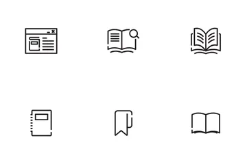 Livros da escola Pacote de Ícones